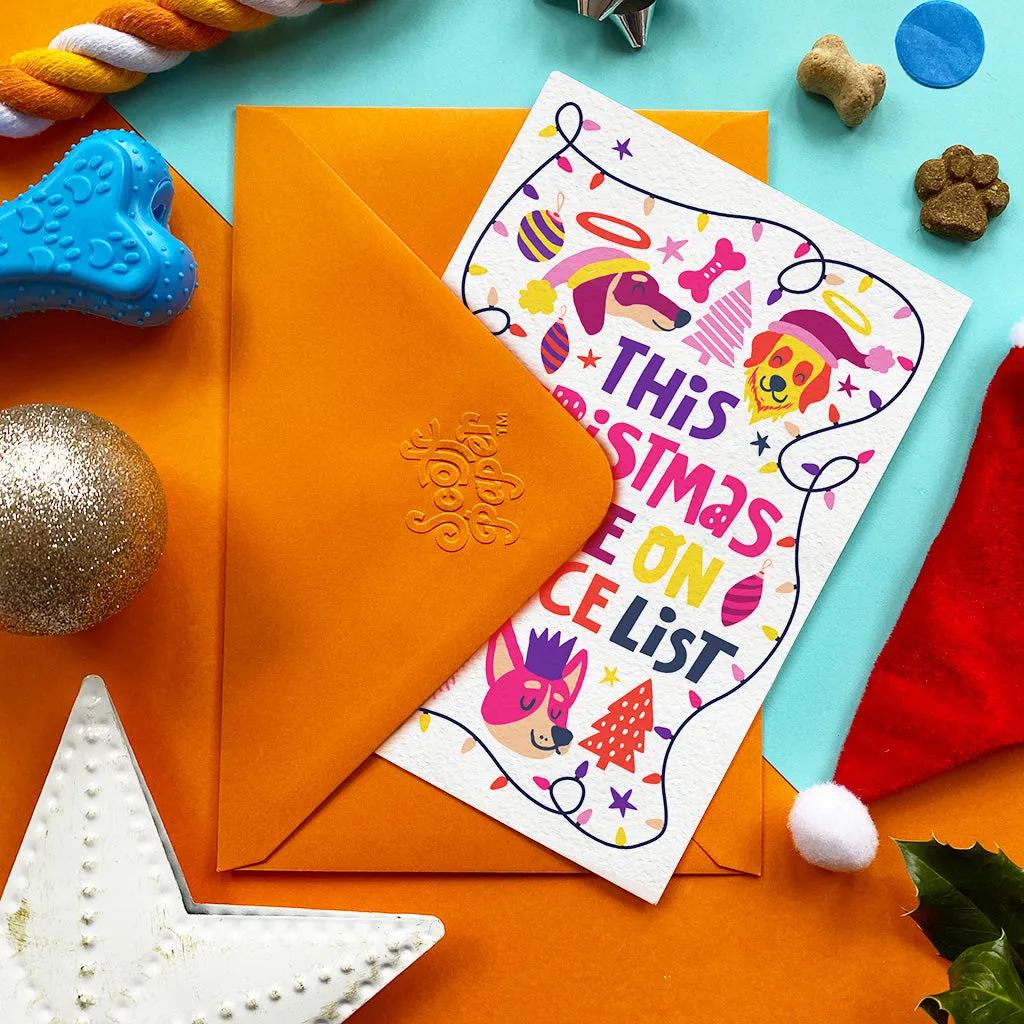 Nice List Chicken Christmas Card