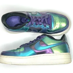 Nike AirForce 1 LV8 Iridescent shoes. Rare! Size 3.5 Youth