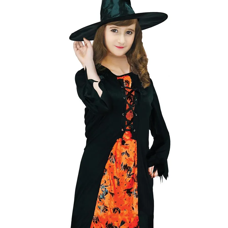 Orange Witch Costume - Child
