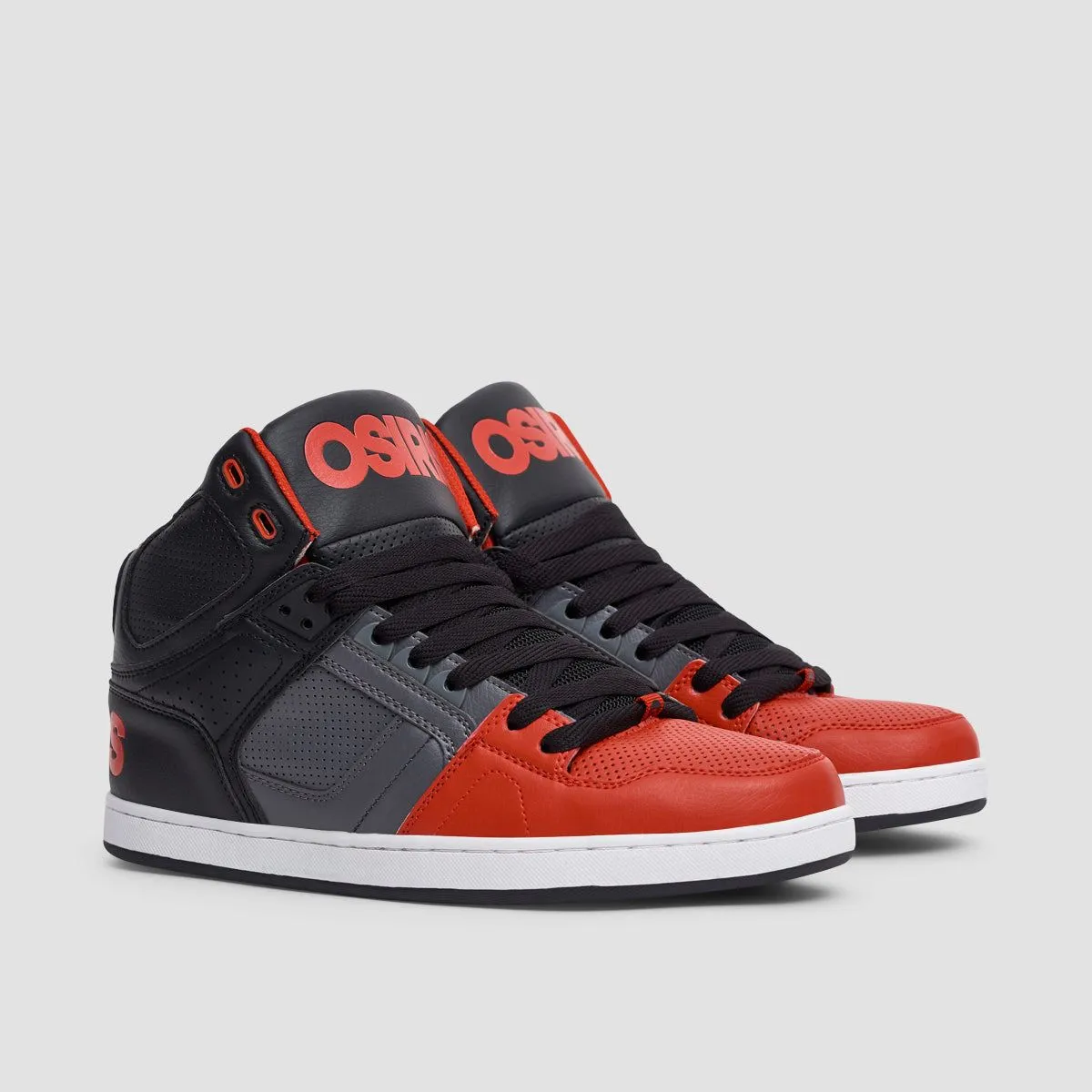 Osiris NYC 83 CLK Shoes - Black/Red/Grey