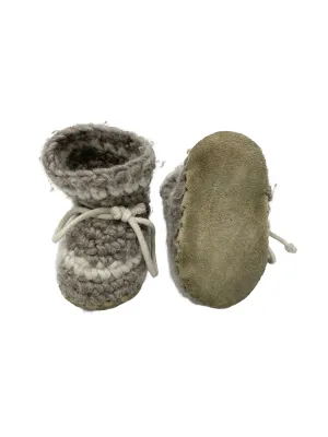 Padraig knit booties - 4(approx)