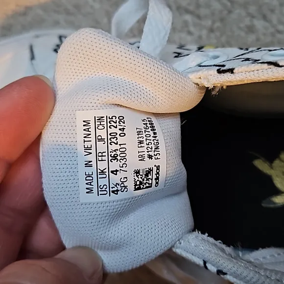 Pokemon Adidas shoes size 4 1/2