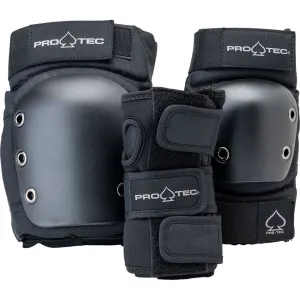 PRO-TEC JUNIOR STREET GEAR WRSIT/ELBOW/KNEE 3PC SET BLACK