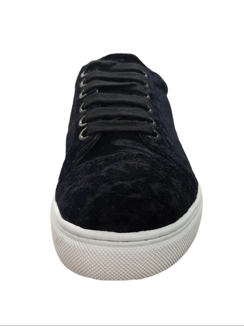 REBECCA MINKOFF Women's Black Velvet Bleecker Too Sneakers #M285030 6.5 NWB