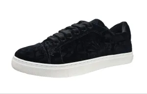 REBECCA MINKOFF Women's Black Velvet Bleecker Too Sneakers #M285030 6.5 NWB