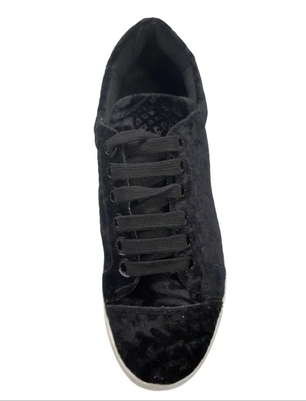 REBECCA MINKOFF Women's Black Velvet Bleecker Too Sneakers #M285030 6.5 NWB