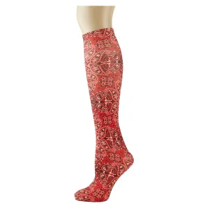Red Bandana Youth Knee Highs