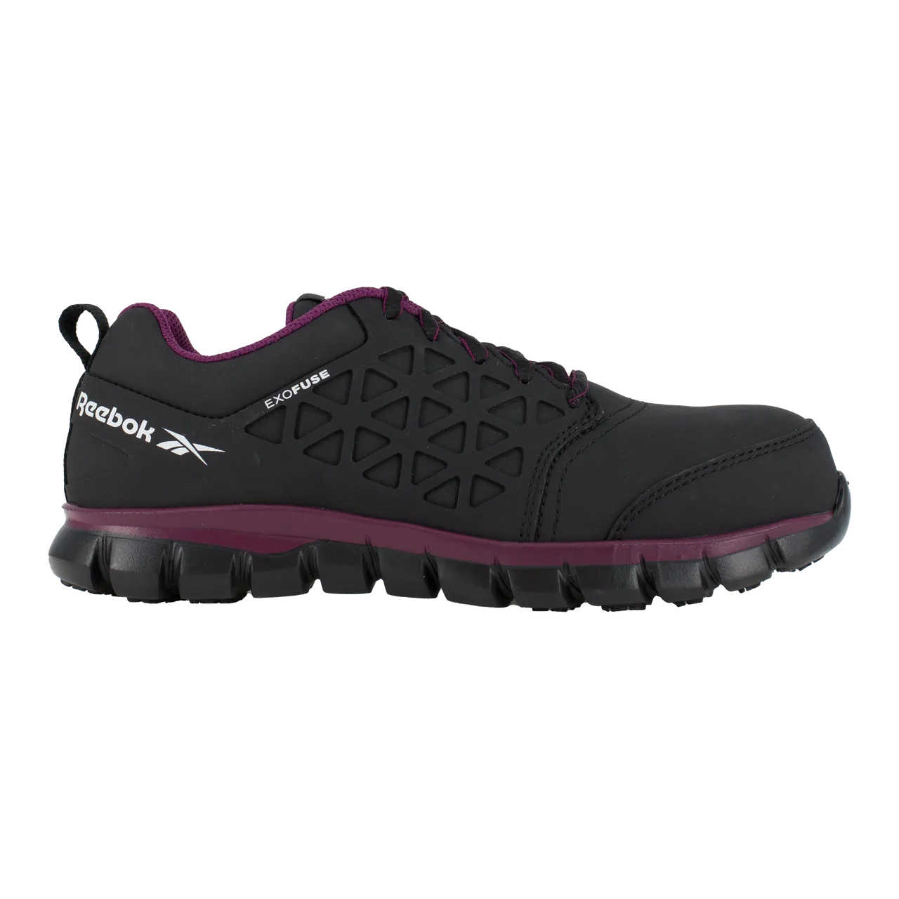 Reebok Women's Sublite Cushion Comp Toe Athletic Work Shoe - Black - RB492