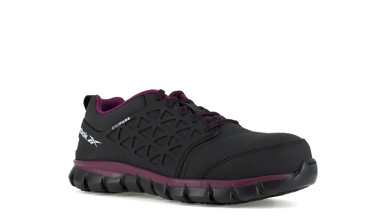 Reebok Women's Sublite Cushion Comp Toe Athletic Work Shoe - Black - RB492