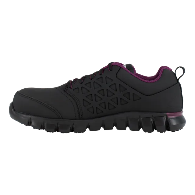 Reebok Women's Sublite Cushion Comp Toe Athletic Work Shoe - Black - RB492