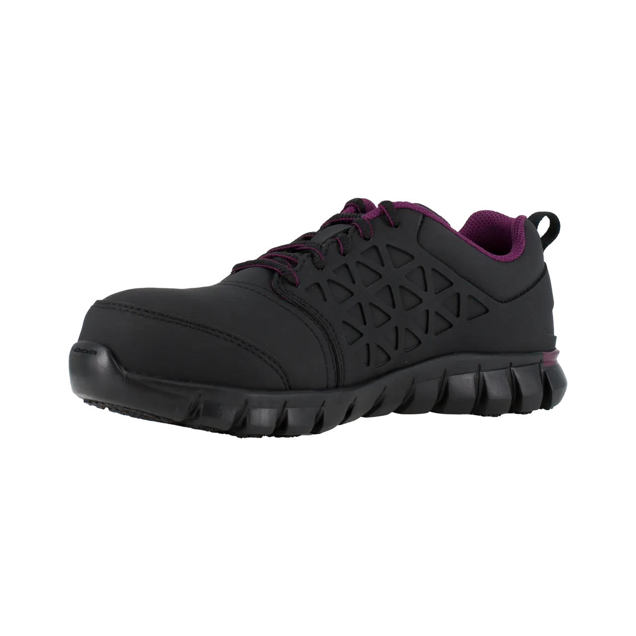 Reebok Women's Sublite Cushion Comp Toe Athletic Work Shoe - Black - RB492