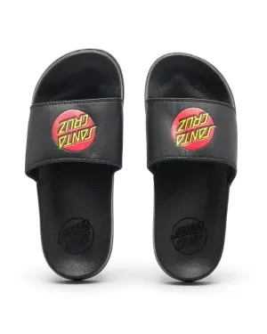 Santa Cruz Youth Slides Youth Classic Dot - Black