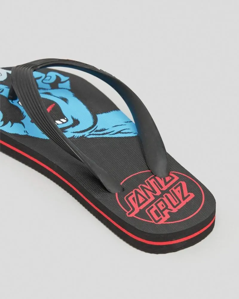 Santa Cruz Youth Thong Youth Screaming Hand - Black