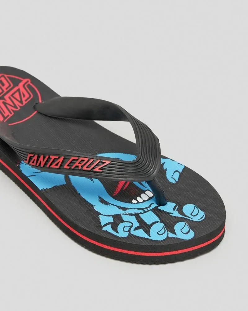 Santa Cruz Youth Thong Youth Screaming Hand - Black