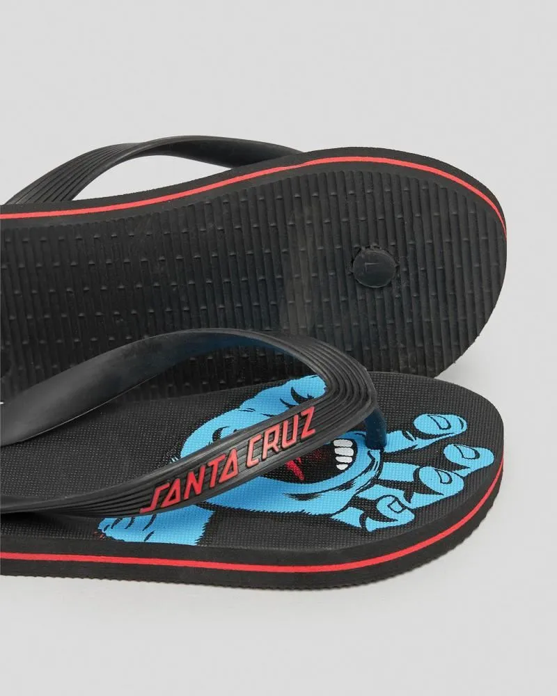 Santa Cruz Youth Thong Youth Screaming Hand - Black
