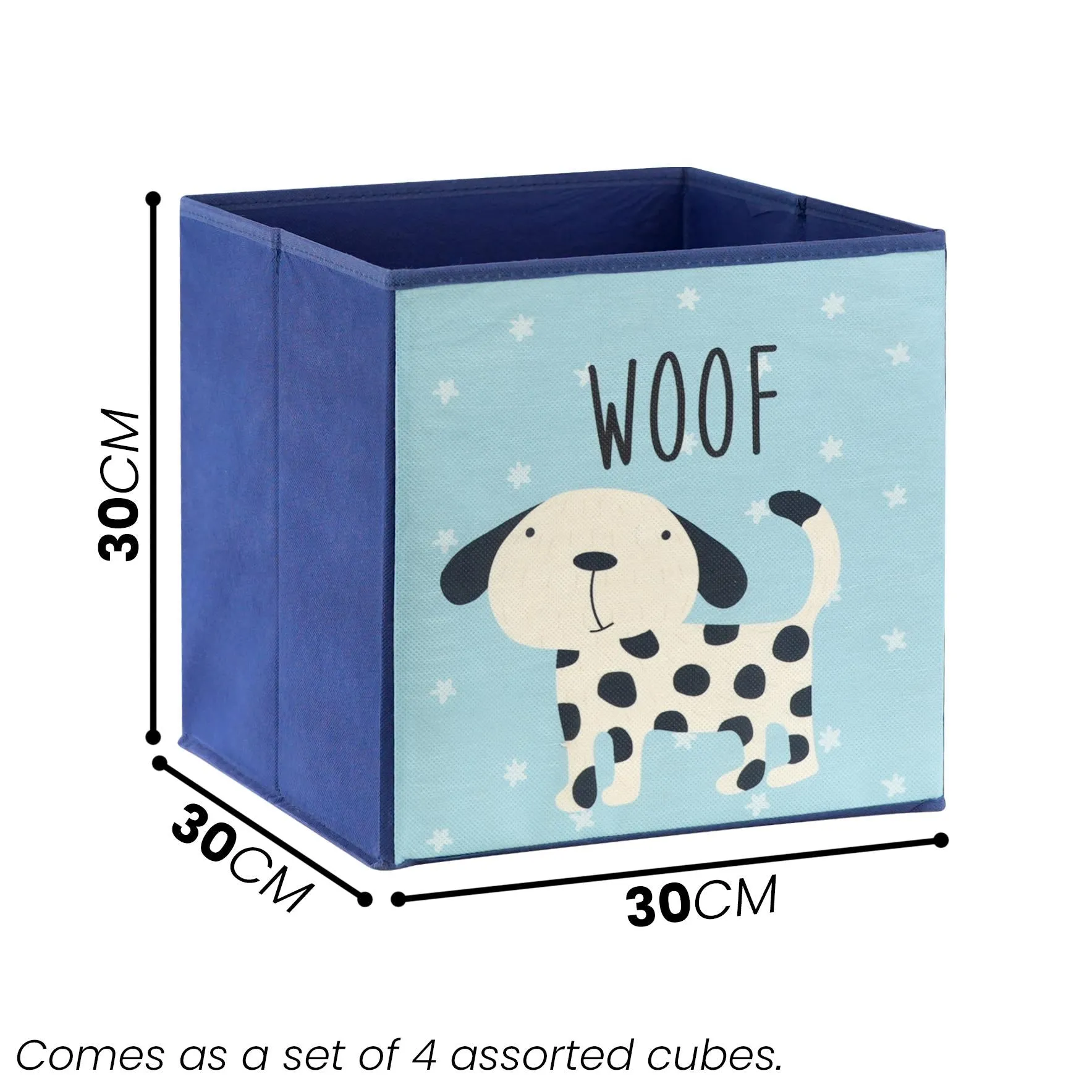 Set of 4 Animal Design Storage Boxes