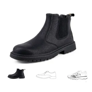 Shoes Men's Breathable Anti-Smashing Anti-Piercing Steel Toe  Protective Shoes