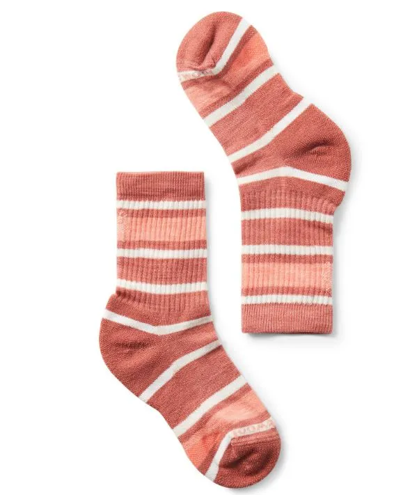 Smartwool Kids' Hike Light Cushion Striped Crew Socks