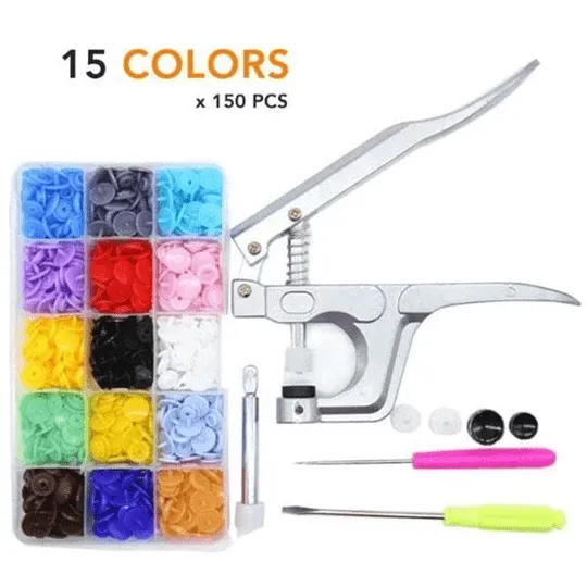Snap Button DIY Set (150 Pcs Set)