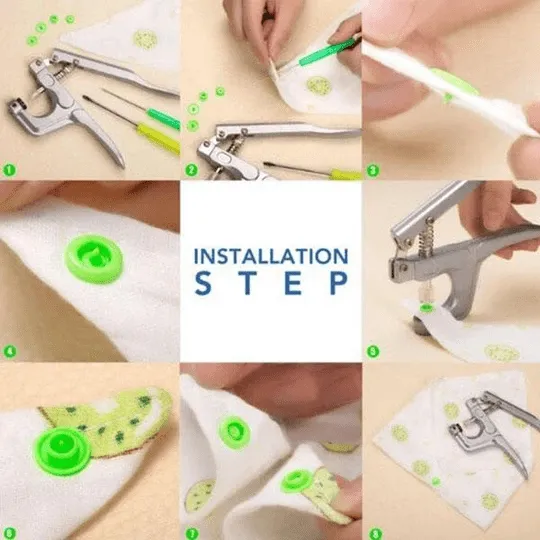 Snap Button DIY Set (150 Pcs Set)