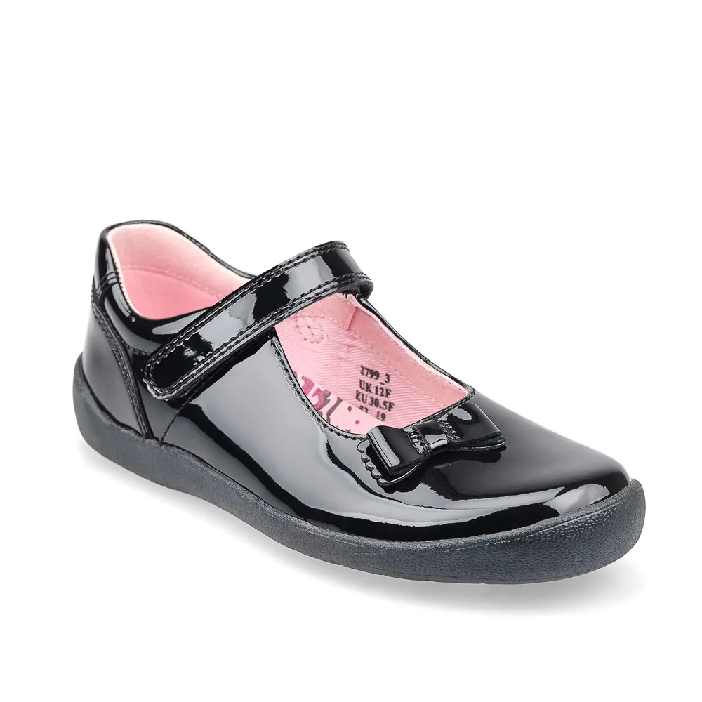 Start-Rite  Giggle Black Patent School Shoe
