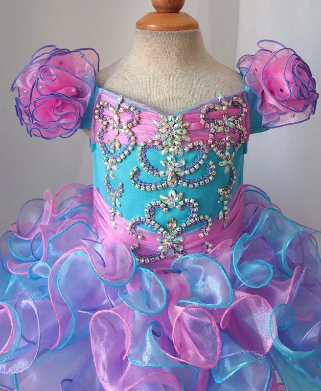 Stunning Infant/toddler/baby/children/kids Girl's Glitz Pageant Dress