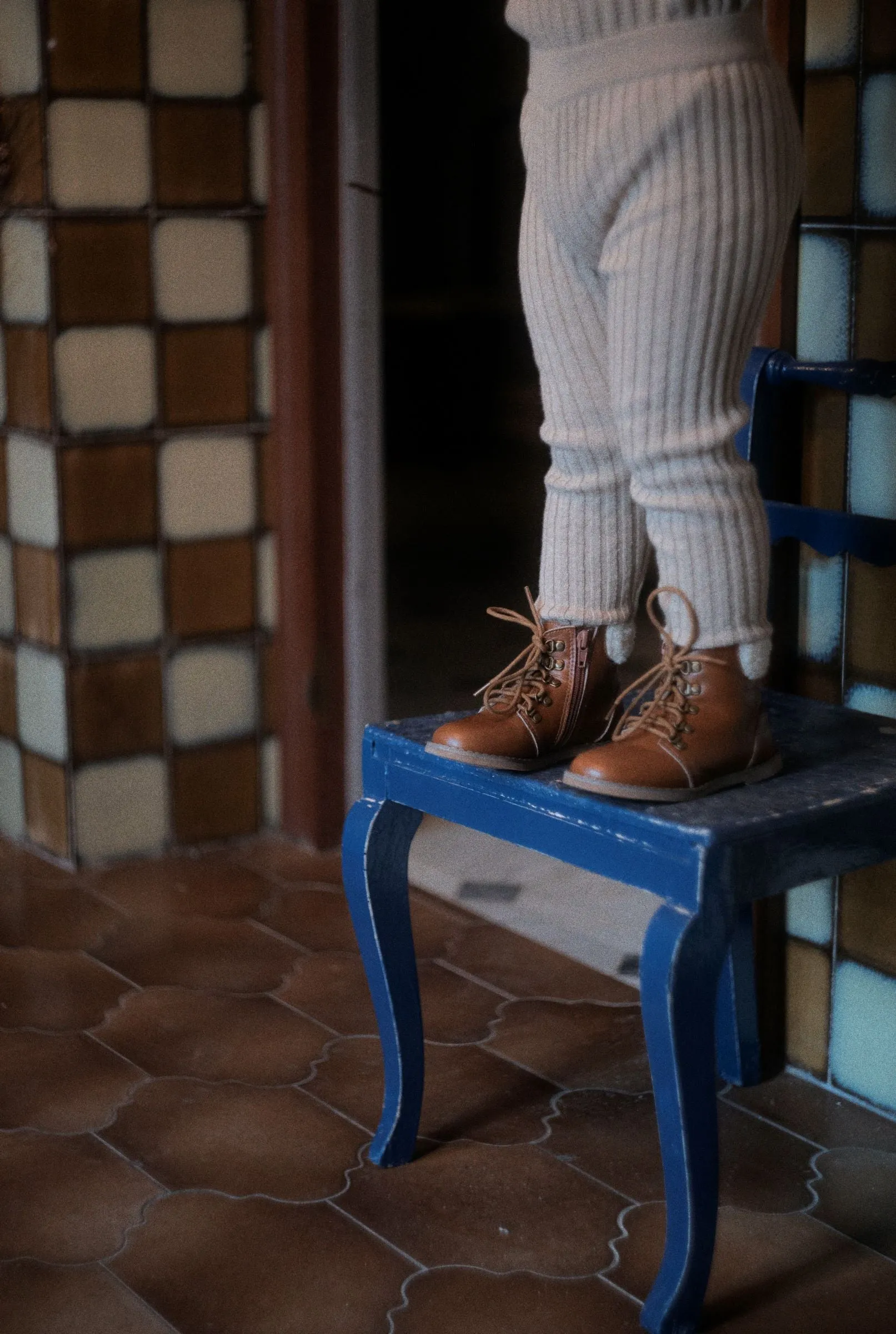 Tannery   Co Kids Cognac Booties