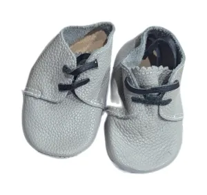 Teepee Tots moccas - grey - size 2-3 (3-9m) brand new