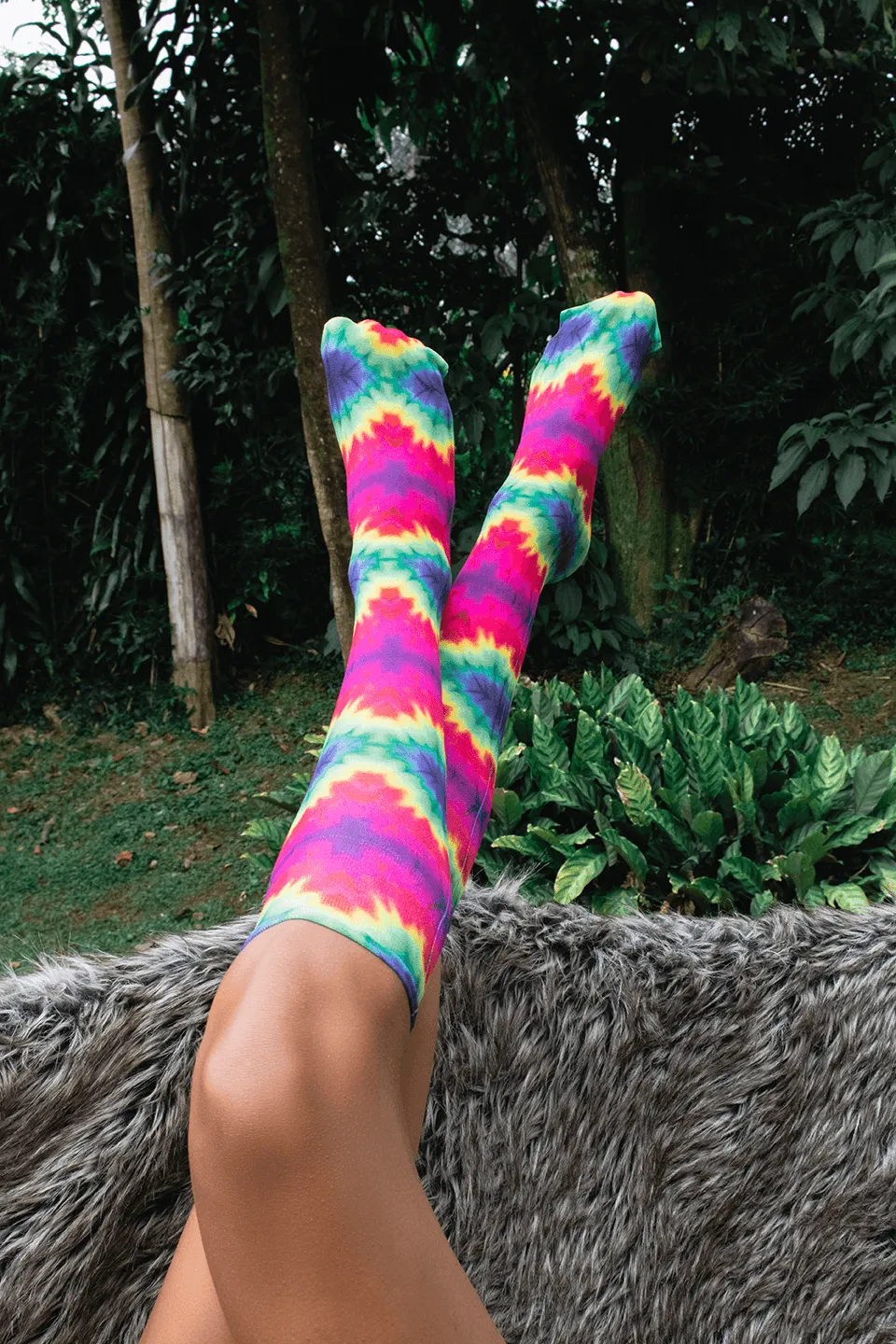 Tie Dye Youth Knee Highs