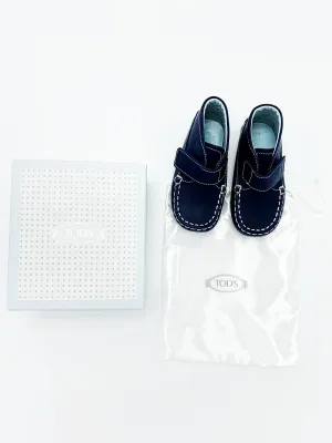 TODS driving moccs navy blue size 5 BRAND NEW IN BOX