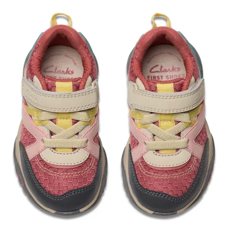 UK 4.5 Pink Combo Feather Pace Trainers