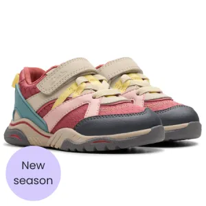UK 4.5 Pink Combo Feather Pace Trainers