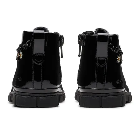 UK 8 Black Patent Evyn Boots