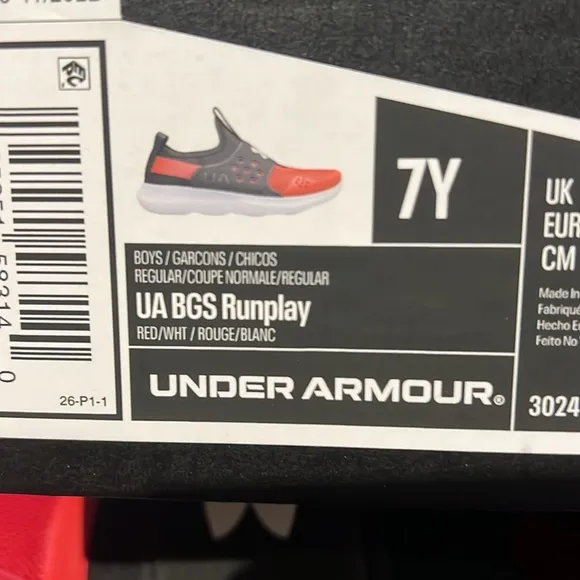 Under Armour BGS Runplay (Boys' Youth) Sz 7Y