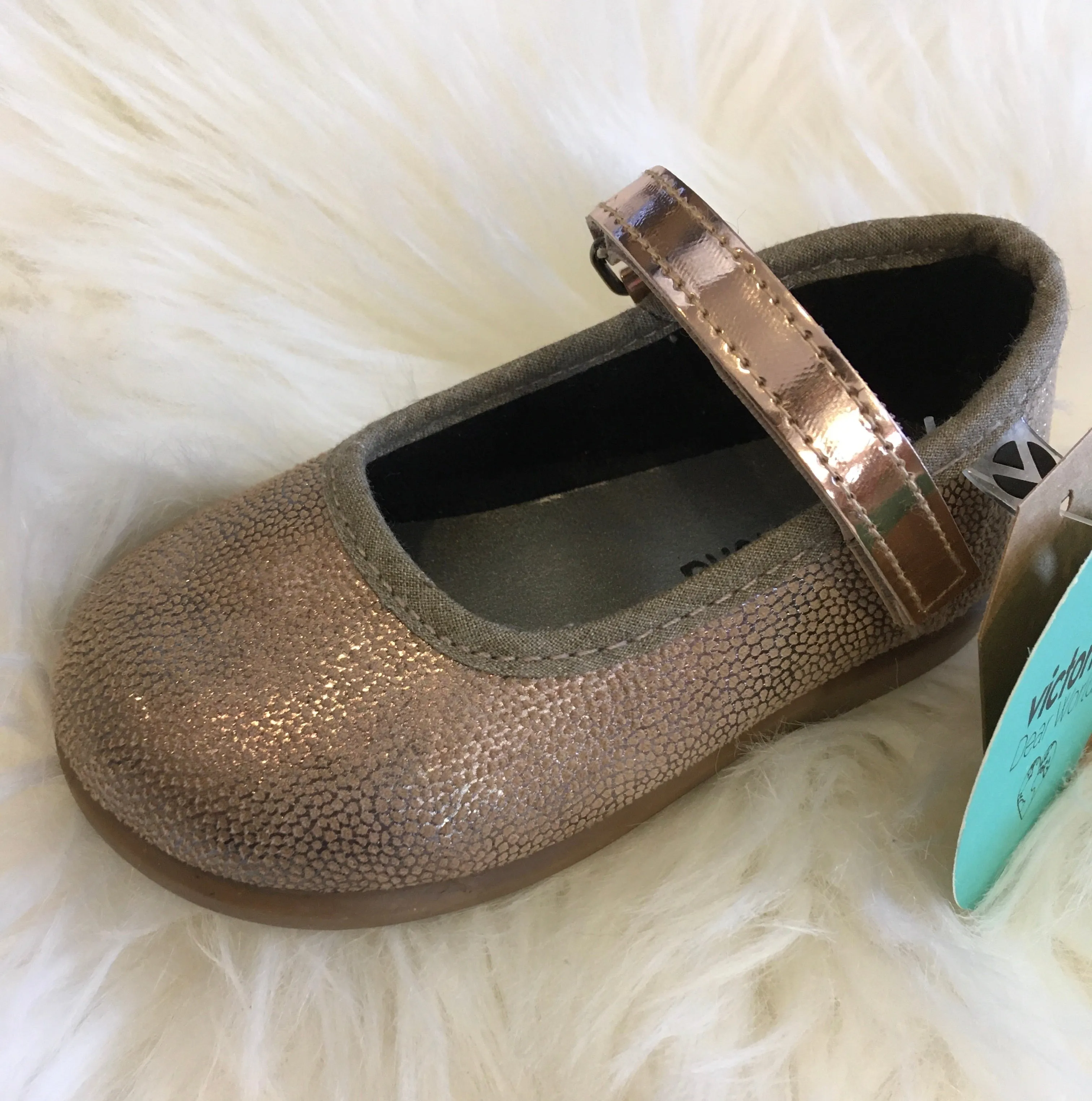 Victoria Gold Mary Jane Dress Shoes