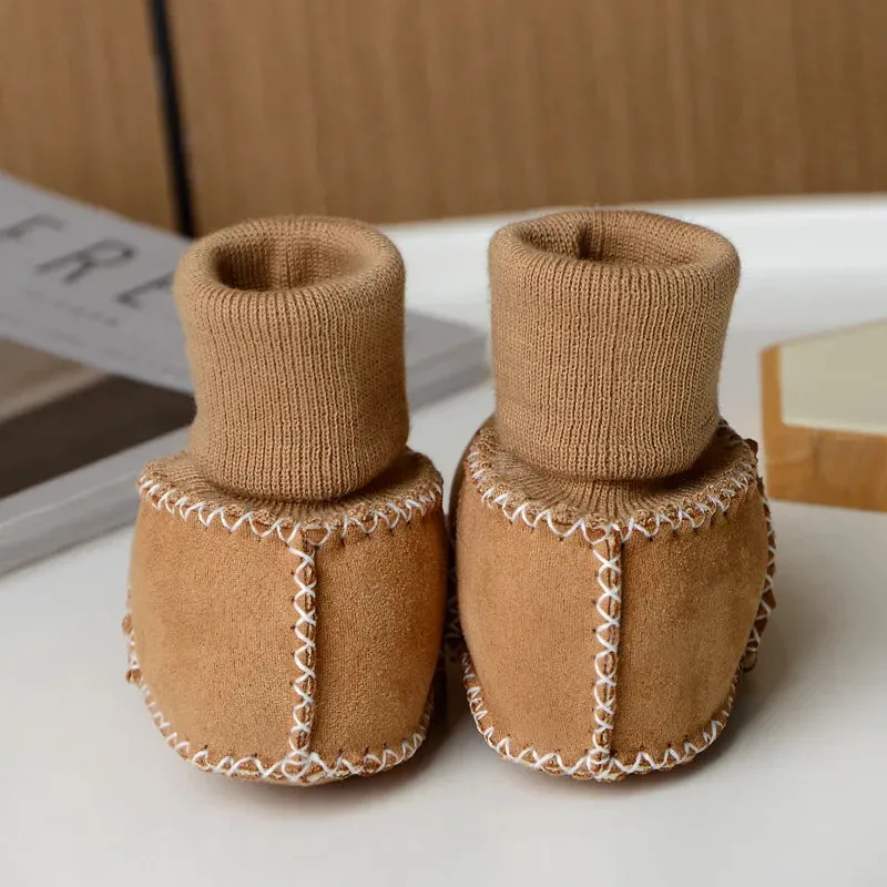 Warm Baby Shoes with Fur Lining