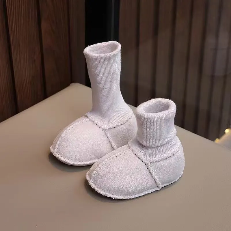 Warm Baby Shoes with Fur Lining