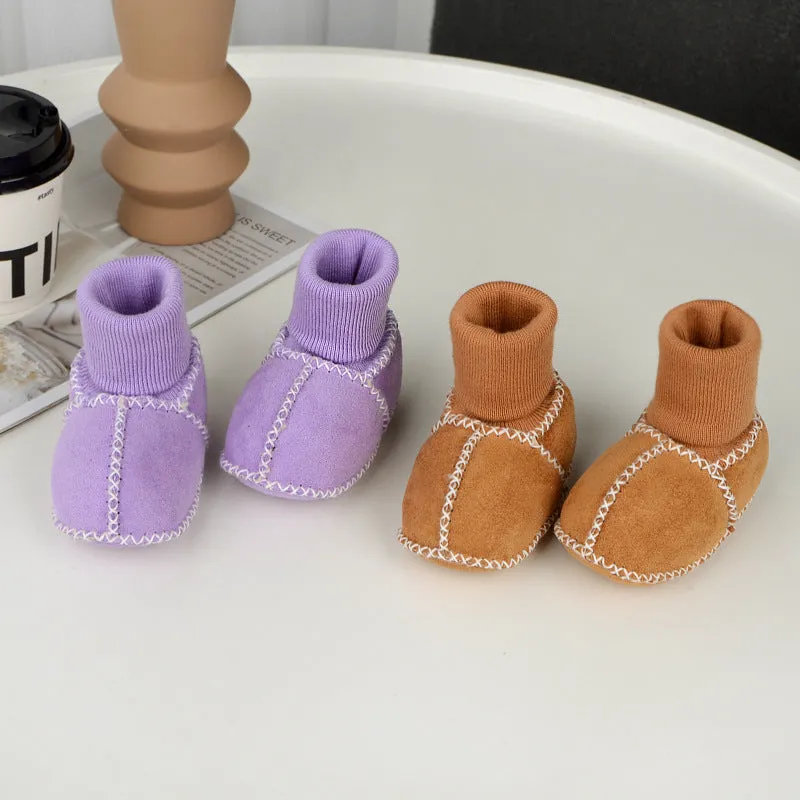 Warm Baby Shoes with Fur Lining