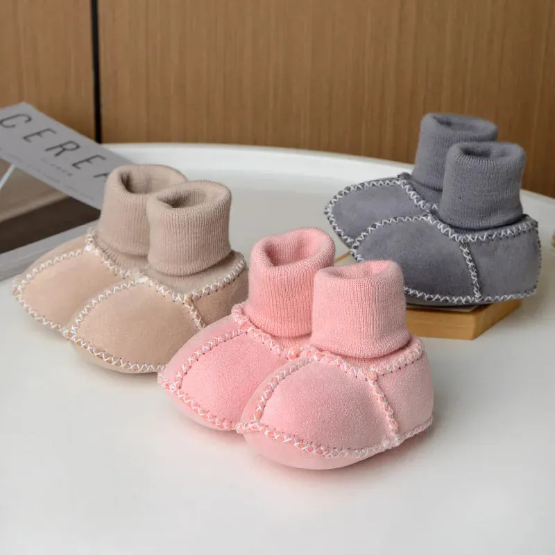 Warm Baby Shoes with Fur Lining
