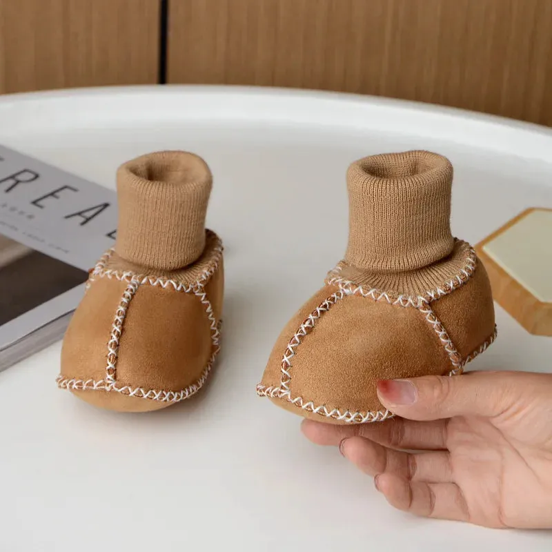 Warm Baby Shoes with Fur Lining