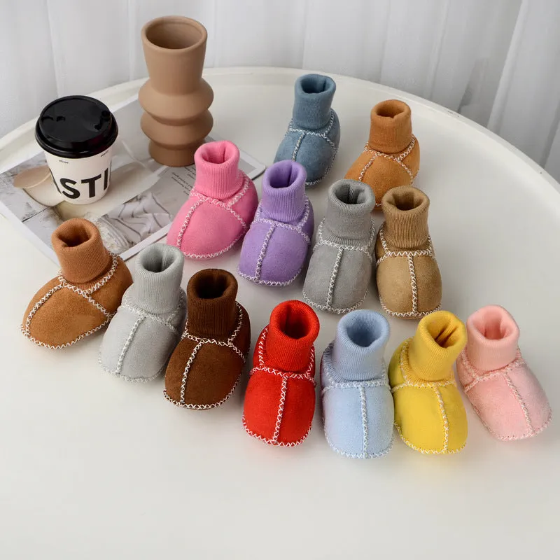 Warm Baby Shoes with Fur Lining