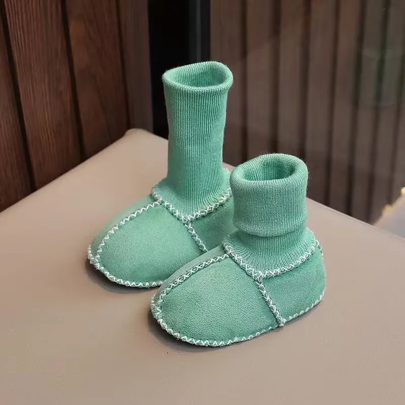 Warm Baby Shoes with Fur Lining