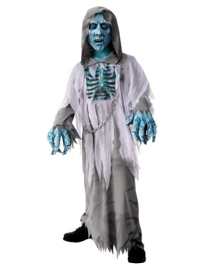White Demon Walker Hooded Robe Children's Halloween Costume