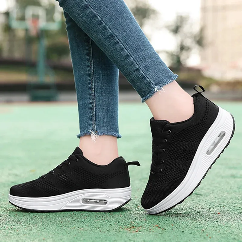 WOMEN'S AIR CUSHION KNIT ORTHOPEDIC SHOES