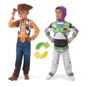 Woody to Buzz Toy Story Reversible Children's Deluxe Costume