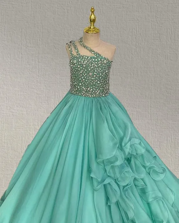 Youth Glitter Formal Dress with Multilayer Skirt